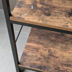 ニトリ 収納シェルフ☆オープンラック☆幅100cm ヴィンテージテイスト カウンター 中古家具 棚の画像