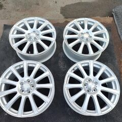 未使用 LA STRADA TIRADO α  18インチホイール 7.5J-18+55 100-5H 4本セット インプレッサ、ウィッシュ、86、BRZ、プリウス、レガシィの画像