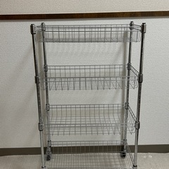 スチールラック キャスター付き