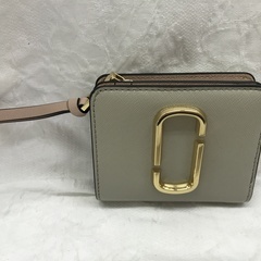 MARCJACOBS/二つ折り財布/グレー系/ピンク