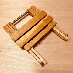 JF0338 折りたたみ椅子　スツール　ショートスツール　木製 の画像