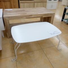 ★ジモティ割あり★  テーブル 白 H34.5×D50×W7 ク...