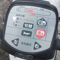 FUKUSHIN　フクシン　電動カート（ハンドル形電動車いす）　SPX-4300N　シルバー　中古の画像