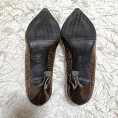 ダイアナ パンプス ピンヒール ダークブラウン 22 1/2  22.5 レディースの画像
