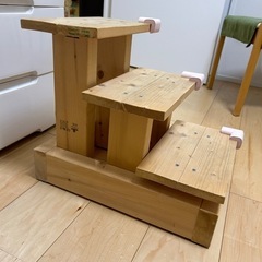 子供用踏み台、子供用洗面階段の画像