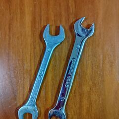 両口スパナ 2本セット 工具 ねじ回し DIY ネジ回し 整備 ...