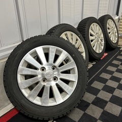 155/65R14 スタッドレス　スバル純正アルミ　2019年製...