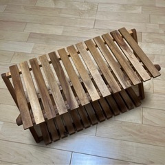 木製　折りたたみ台の画像