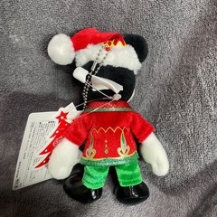 東京ディズニーランド クリスマス限定 2014年 ミッキーマウス ぬいぐるみバッチの画像
