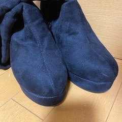 レディースブーツ　ブラックの画像