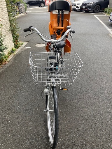 チャイルドシート付き自転車