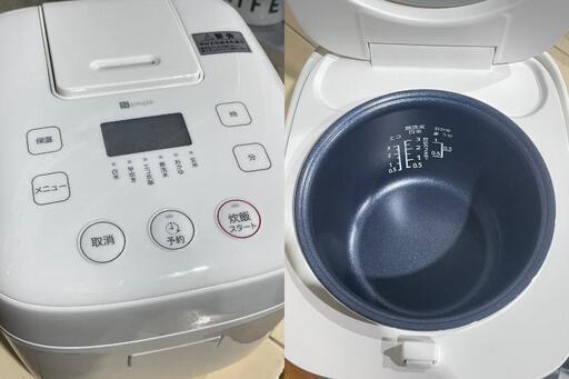 NITORI ニトリ 】3合マイコン炊飯ジャー BN201WH 炊飯器