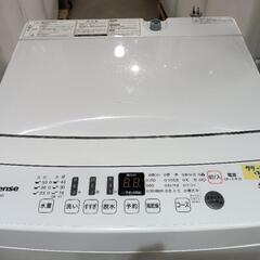 配送可【ハイセンス】5.5K洗濯機★2019年製　クリーニング済/6ヶ月保証付　管理番号12112