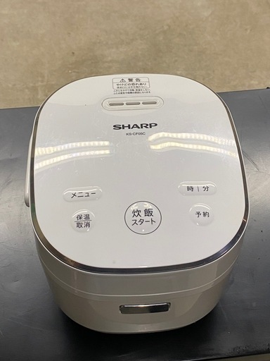 ※ SHARP シャープ　ジャー炊飯器 KS-CF05C-W 2022年製 白