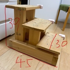 子供用踏み台、子供用洗面階段の画像