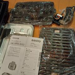  1台3役 ホットプレート 多機能マーブルコート仕様【未使用品】の画像