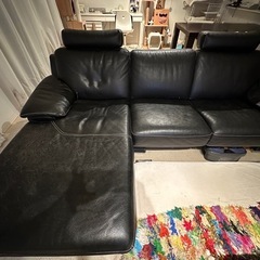 『完売御礼』大塚家具特注革張りソファー