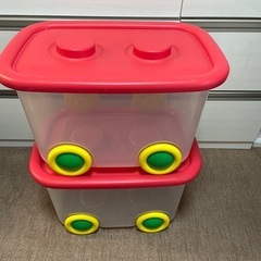 トイザらス　おもちゃ箱2個の画像