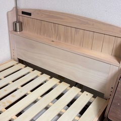 【無料】シングルサイズ すのこベッド │ 木製 │ ヘッドボードの画像