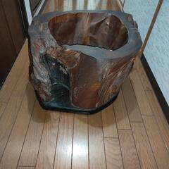 切り株の火鉢