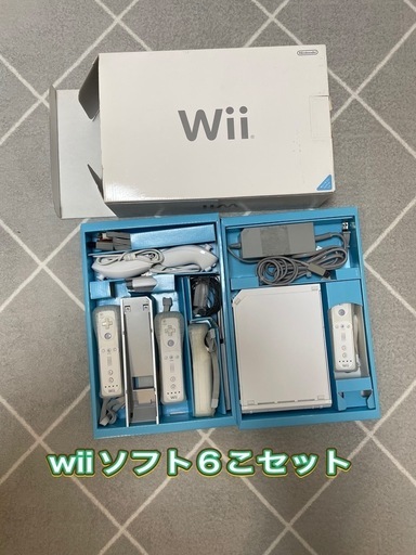 Wii本体 +ソフト6こセット　付属品充実！