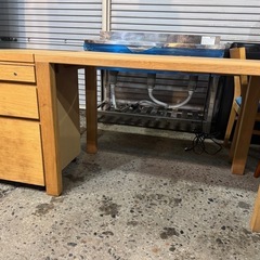 予約済み　カリモク家具 デスク＆ワゴンセット(鍵付き) 木製 ナ...