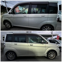 ⭕️H19スバルステラ4WD カスタムR‼️ナビ、TV検8/12/19‼️12.9万㌔の画像