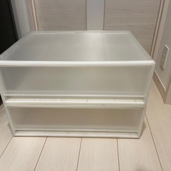 無印良品　ＰＰ収納ケース・横ワイド・小・引出式