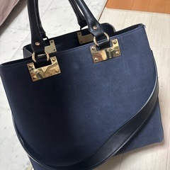 バッグ　鞄　ほぼ未使用　ネイビーの画像