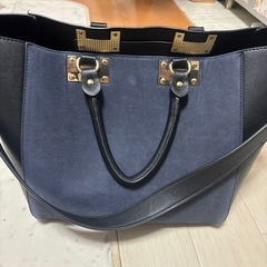 バッグ　鞄　ほぼ未使用　ネイビーの画像