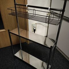 コンロサイドラック 幅40 スパイスラック 日本製