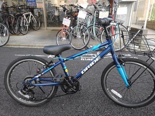 中古子供自転車３３２８　２０インチ　６段ギヤ　ハンドルライト　アルミフレーム　 身長１１８㎝前後