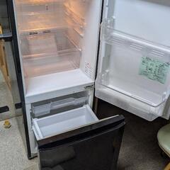 美品中古★三菱 146L 冷蔵庫 2ドア ブラック 黒【MR-P15S-B】の画像