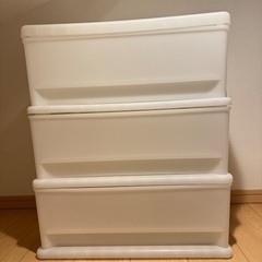 【引き取り手急募！】3段衣装収納/衣装ケース