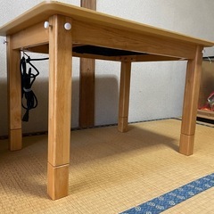 ★お値下げしました★DIYコタツヒーター付きテーブル★高さ調節3...