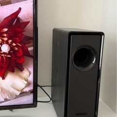 55型液晶テレビ+サウンドバー+Bluetoothサブウーファーの画像