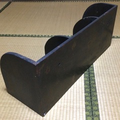  [お譲り先決定] ※昭和レトロ※  本立て(収納)　73cm × 24cm × 29cm　木製の画像