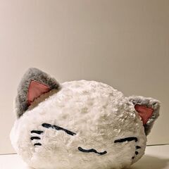 シロネコヘッド◆アニマルクッション