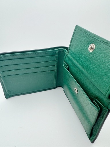GUCCI グッチ 財布 二つ折り GUCCI 二つ折り財布 ブラック グリーン