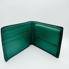 GUCCI グッチ 財布 二つ折り GUCCI 二つ折り財布 ブラック グリーンの画像