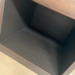 【サイドテーブル】ダークブラウンの画像