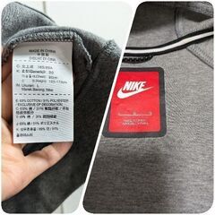 NIKEパーカー（グレー）美品の画像