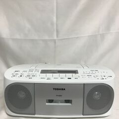 【北見市発】TOSHIBA 東芝 CDラジオカセットレコーダー TY-CDS7 2017年製 白 (E3163wY)