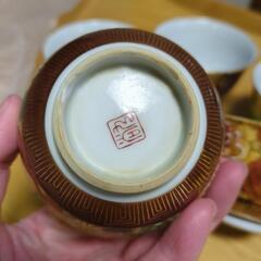 九谷焼？？　湯呑み　5客セットの画像