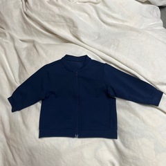【ほぼ新品】UNIQLO 80cm ネイビー エアリズム ジップ...