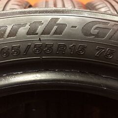 YOKOHAMA BluEarth-GT AE51 165/55R15 15インチ 夏タイヤ 4本 21年製 バリ溝 N-BOX スペーシア タント ワゴンR等　(KTH138)
