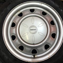 【TOYO GIZ2 175/65R15】スタッドレス【スチールホイール 15インチ 5.5J4HPCD100/114.3】ハブ径70mm 20年製 バリ溝　(VTO030)の画像
