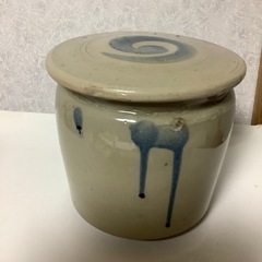 昭和レトロ　保存容器　梅干し　味噌　ぬか漬け　丸かめ　陶器　年代...