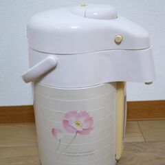 象印 魔法瓶ポット 昭和レトロ 花柄 ポット 魔法瓶 保温の画像