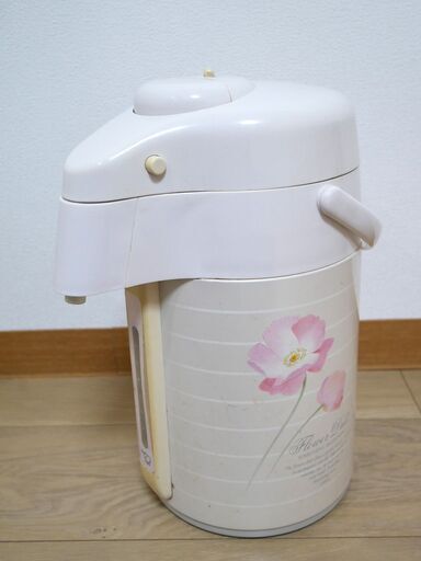象印 魔法瓶ポット 昭和レトロ 花柄 ポット 魔法瓶 保温